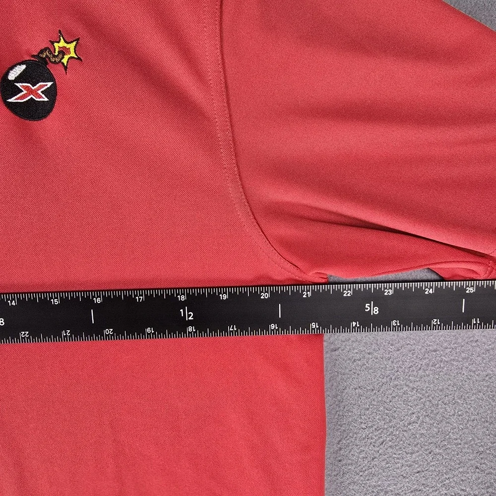 Callaway Golf‎ Shirt X Series Polo Red Mens Medium Stretch Performance Bomb - Picture 10 of 10
